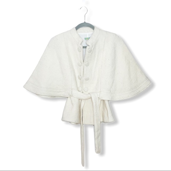 Anthropologie Jackets & Blazers - Anthropologie Wool Blend Boucle Capelet by Lil